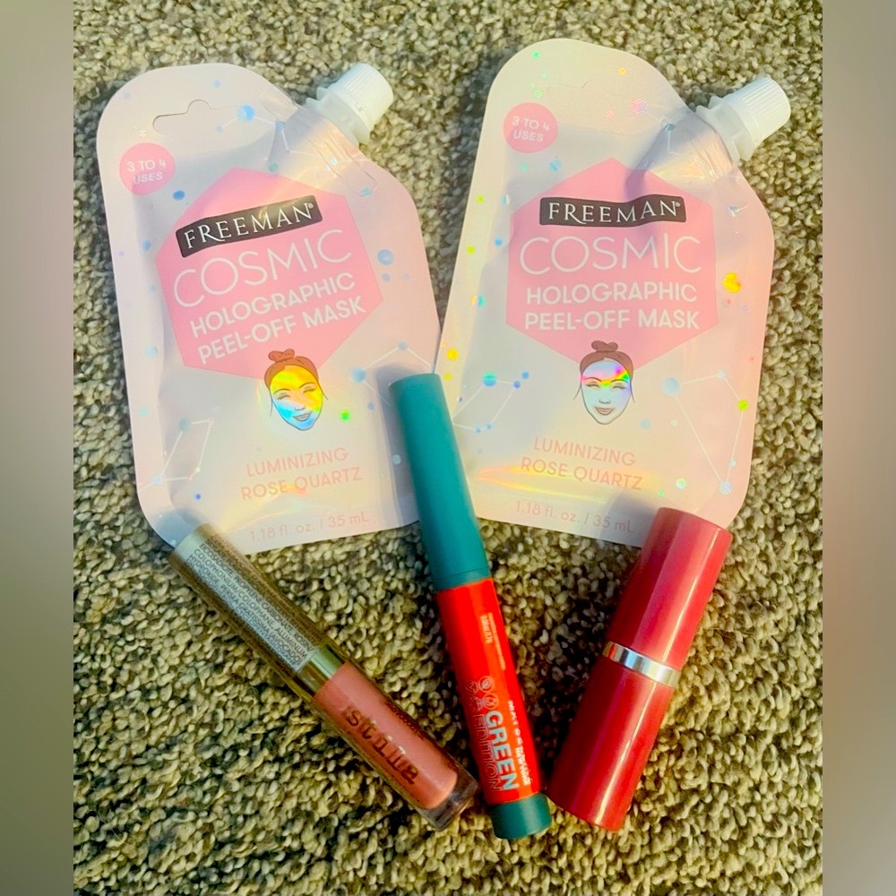 NWT- Bundle Freeman Cosmic Peel-Off Mask and Lip Products Set